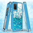 thumbnail image 2 of Galaxy A52 5G Case,Samsung A52 5G Case Liquid Glitter Waterfall Shock Proof Phone Case Cute Girls Women for Samsung Galaxy A52 5G Case - Teal, 2 of 7