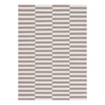 thumbnail image 3 of Unique Loom Decatur Collection Area Rug - Striped (7' 5" x 10' Rectangle Taupe/Ivory), 3 of 7