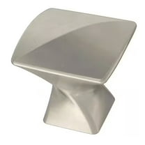 Liberty P40023C-SN 1 3/16" Modern Twist Cabinet Knob Satin Nickel
