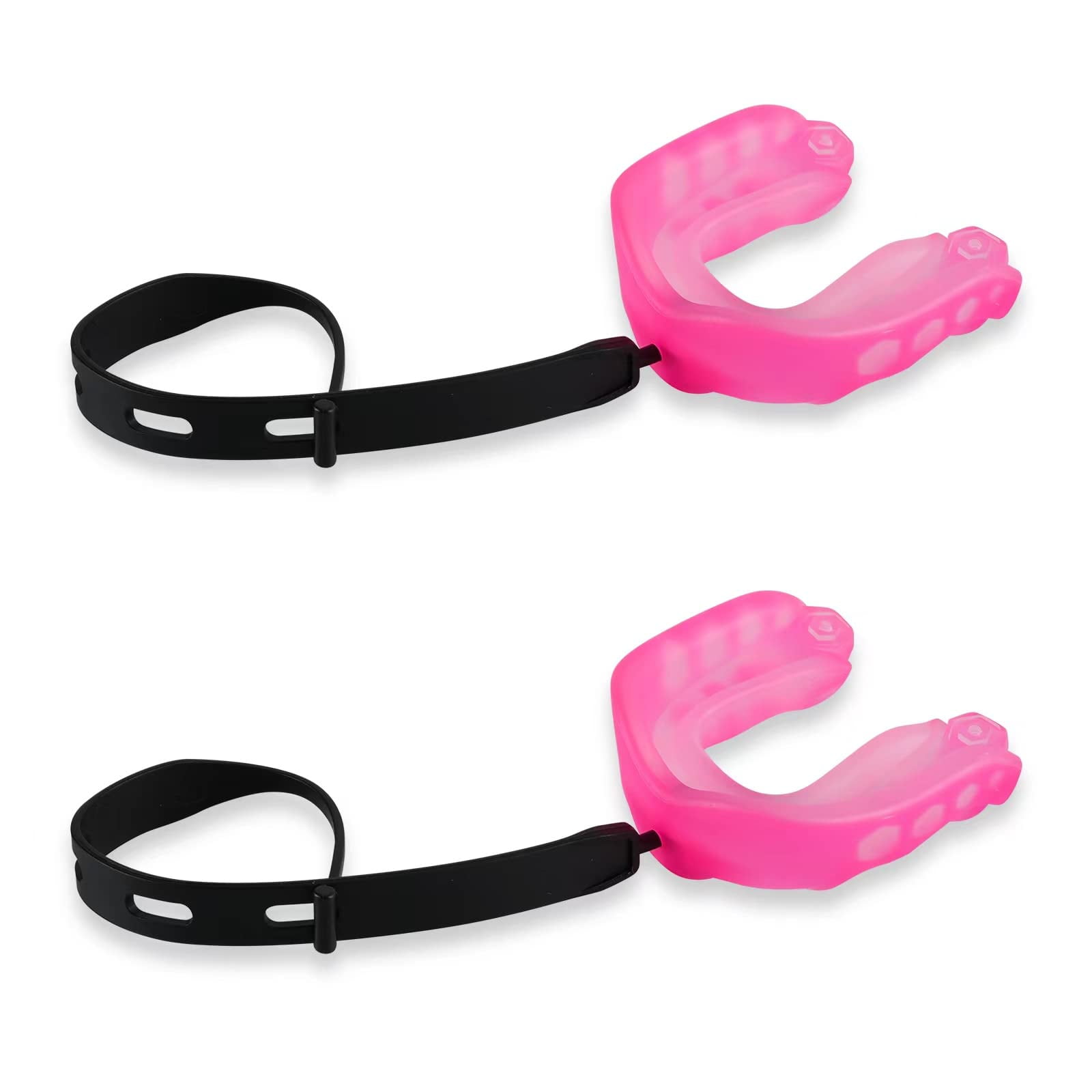 2Pack Football Mouth Guard with Strap, Upgrade Soft Youth Mouth Guard