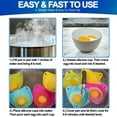 Egg Poacher Silicone Cup 4pc Set Microwave & Stovetop Boiler Safe for
