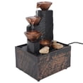 thumbnail image 1 of Fuente De Cascada De Mesa Para Interiores USB, Adornos De Agua Corriente Feng Shui, Modernos Y Duraderos Con Luces LED Amarillas Para Oficina, 1 of 7