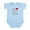 Sky Blue, variant on CafePress - I Love Grandma (German) Infant Bodysuit - Baby Light Bodysuit, Size Newborn - 24 Months