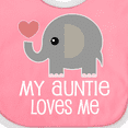 thumbnail image 4 of Inktastic My Auntie Loves Me Niece Boys or Girls Baby Bib, 4 of 4