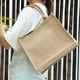 thumbnail image 5 of Bolso de mano de lino reutilizable con asas para la compra (46 x 35 x 14 cm) Likrtyny Para estrenar, 5 of 8