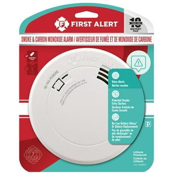 First Alert BRK PRC710A Smoke and Carbon Monoxide Alarm with Built-In 10-Year Battery