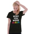 thumbnail image 3 of LGBTQ Pride Wish You Were Queer Womens Slim Fit Graphic Tee Brisco Brands S, 3 of 5