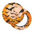 Bar Stool Covers Round Halloween Sunset Bat AntiSlip Soft Round
