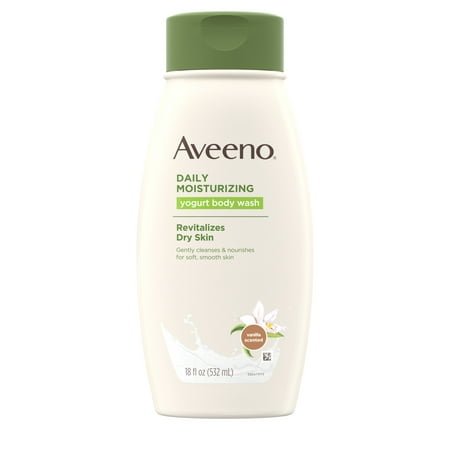 Aveeno Daily Moisturizing Yogurt Body Wash for Dry Skin, 18 fl. (Best Moisturizing Body Wash)