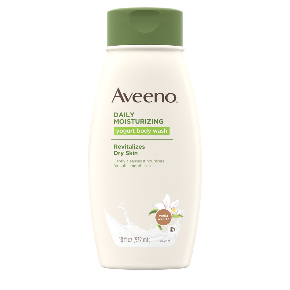 Aveeno Daily Moisturizing Yogurt Body Wash for Dry Skin, 18 fl. oz