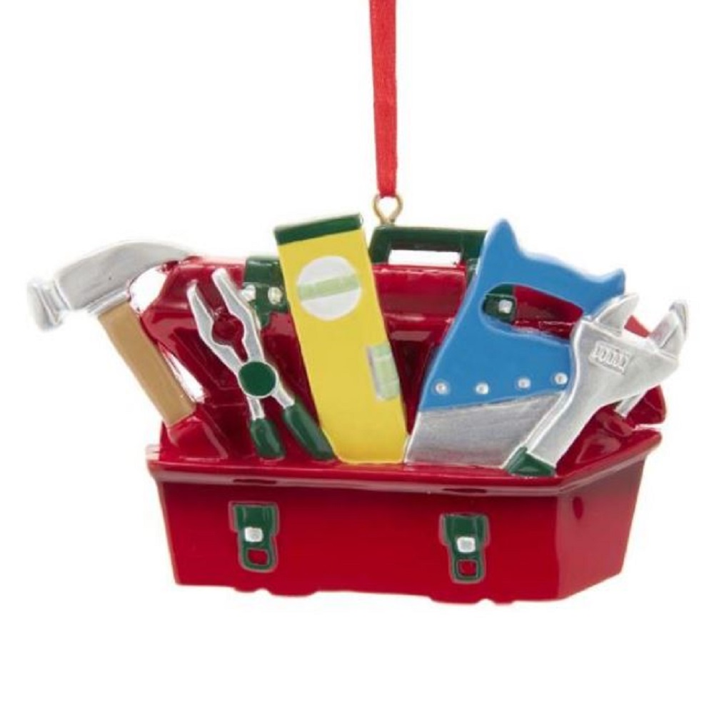 Tool Box Christmas Ornament W8475 New