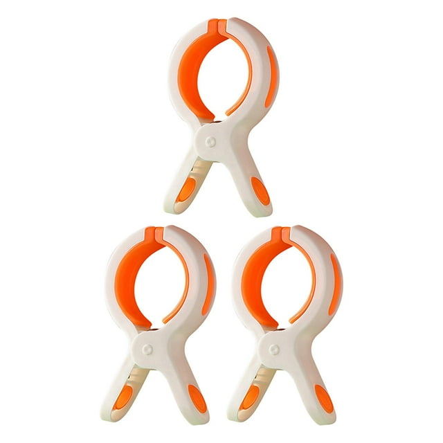 Clips para toallas de playa, abrazaderas para colgar que evitan que su toalla se vuele Perchas para abrigos Clips para sillas para sábanas Edredones Blanco BLESIY Titular de clips de playa