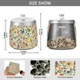 thumbnail image 2 of Yayeee Ashtray with Lid for Cigarette Smokeless Stainless Steel Home Ash Holder, Beige Cartoon Animals, 2 of 7