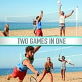 thumbnail image 4 of Franklin Sports Volleyball and Badminton Professional Set - Volleyball, Pump, Badminton Rackets, Birdies, Net, and Adjustable, 4 of 5