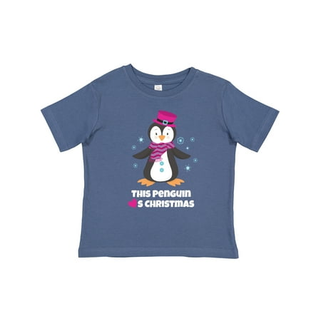 

Inktastic This Penguin Loves Christmas Gift Toddler Boy or Toddler Girl T-Shirt