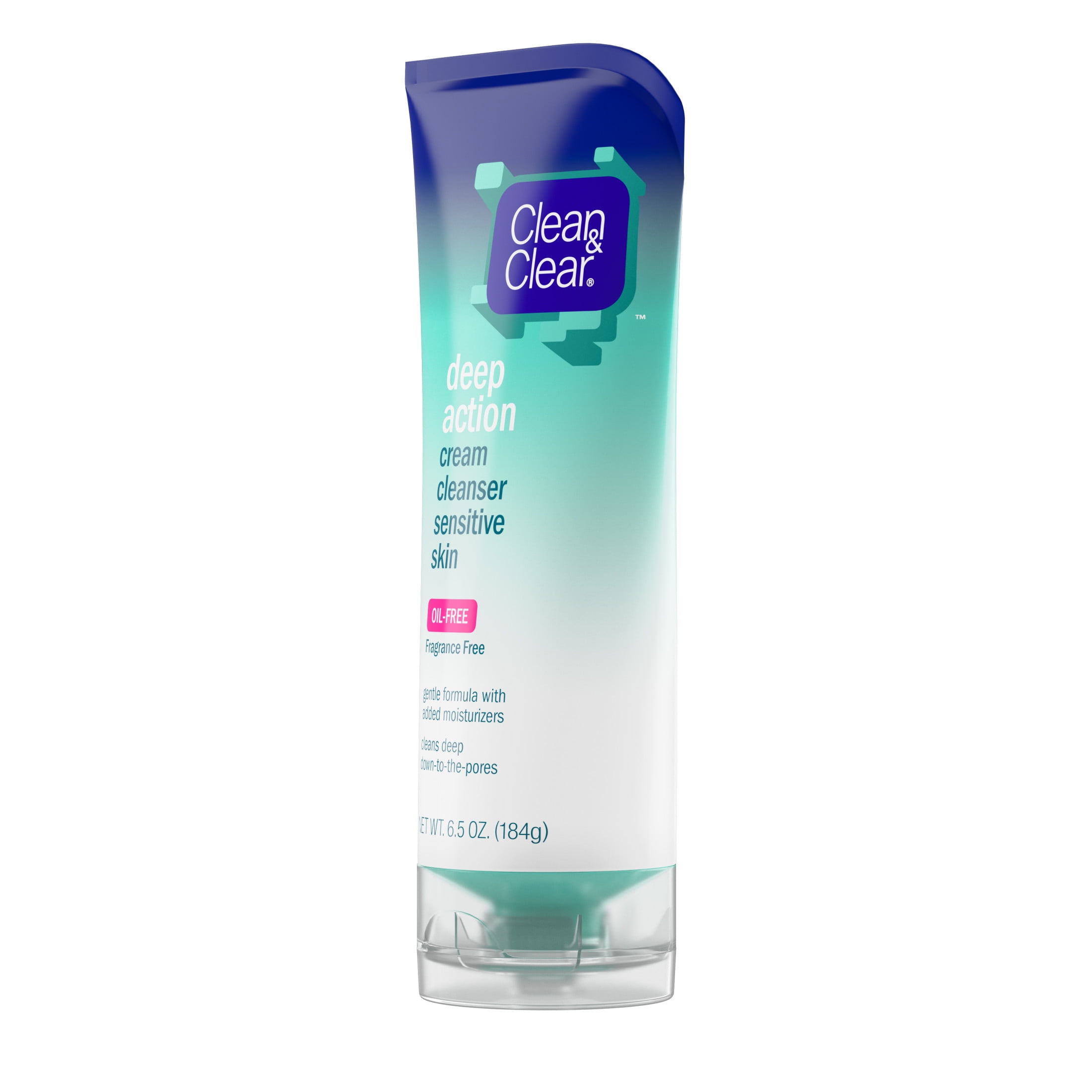 Clean Clear Oil Free Deep Action Cream Facial Cleanser 6.5 oz