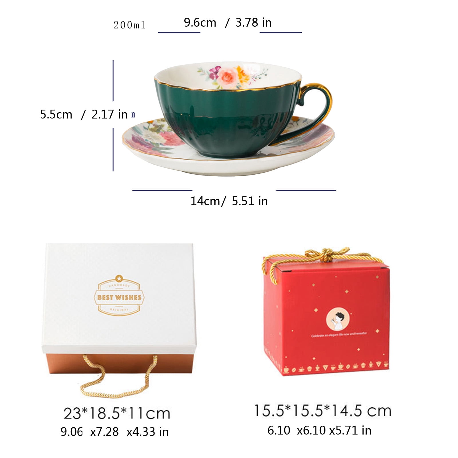 Practical Teas Cup Set With Saucer Sophisticated Ceramic Teas Cup Set ...