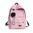 thumbnail image 2 of Mikilon Neutral Backpack Bag Shoulder Canvas School Girls Boy Handbag Pink, 2 of 2