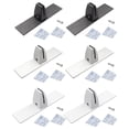 Fireplaces Screen Holder Metal Brackets For Stable No Drill ...