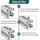 thumbnail image 5 of Pack Of 20 T-slot Nuts Slot 8 - Type B, M8 T-slot Carbon Steel T Slot Nut Set For Aluminium Profile Extrusion Slot 30 Series, 5 of 5