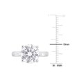thumbnail image 4 of 3.50 Carat (ctw) Lab-Created Solitaire Moissanite Engagement Ring in Sterling Silver, 4 of 5