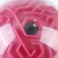 thumbnail image 2 of Jeu de Labyrinthe Balle Jouet d'Intelligence pour Enfants Casse-Tête Balle 3D Cadeau d'Entraînement à l'Intelligence pour Enfants Adultes Rose Rouge, 2 of 8