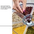 thumbnail image 2 of 6-Grid Round Food Dispenser, 360° Rotating Food Bucket Transparent Rice Storage Container Rotatable, Dry Food Cereal Storage Box Sealed with Lid for Home and Kitchen, 2 of 5