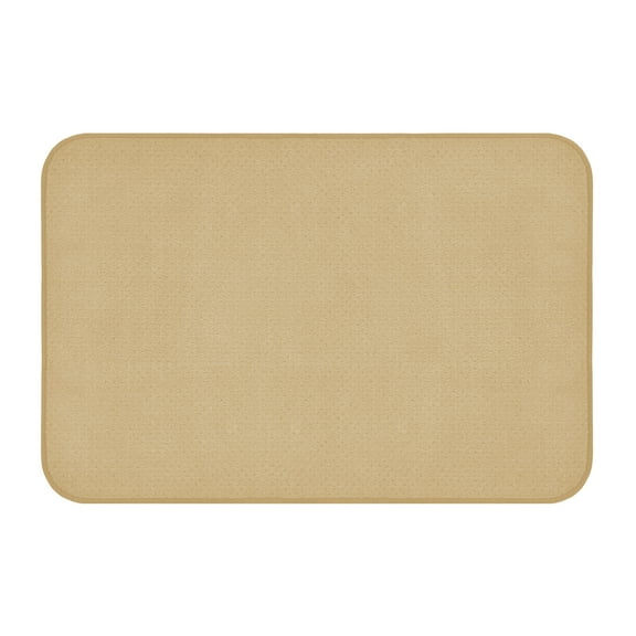 Skid-resistant Carpet Indoor Area Rug Floor Mat - Camel Tan - 2' X 3' - Many Other Sizes to Choose From