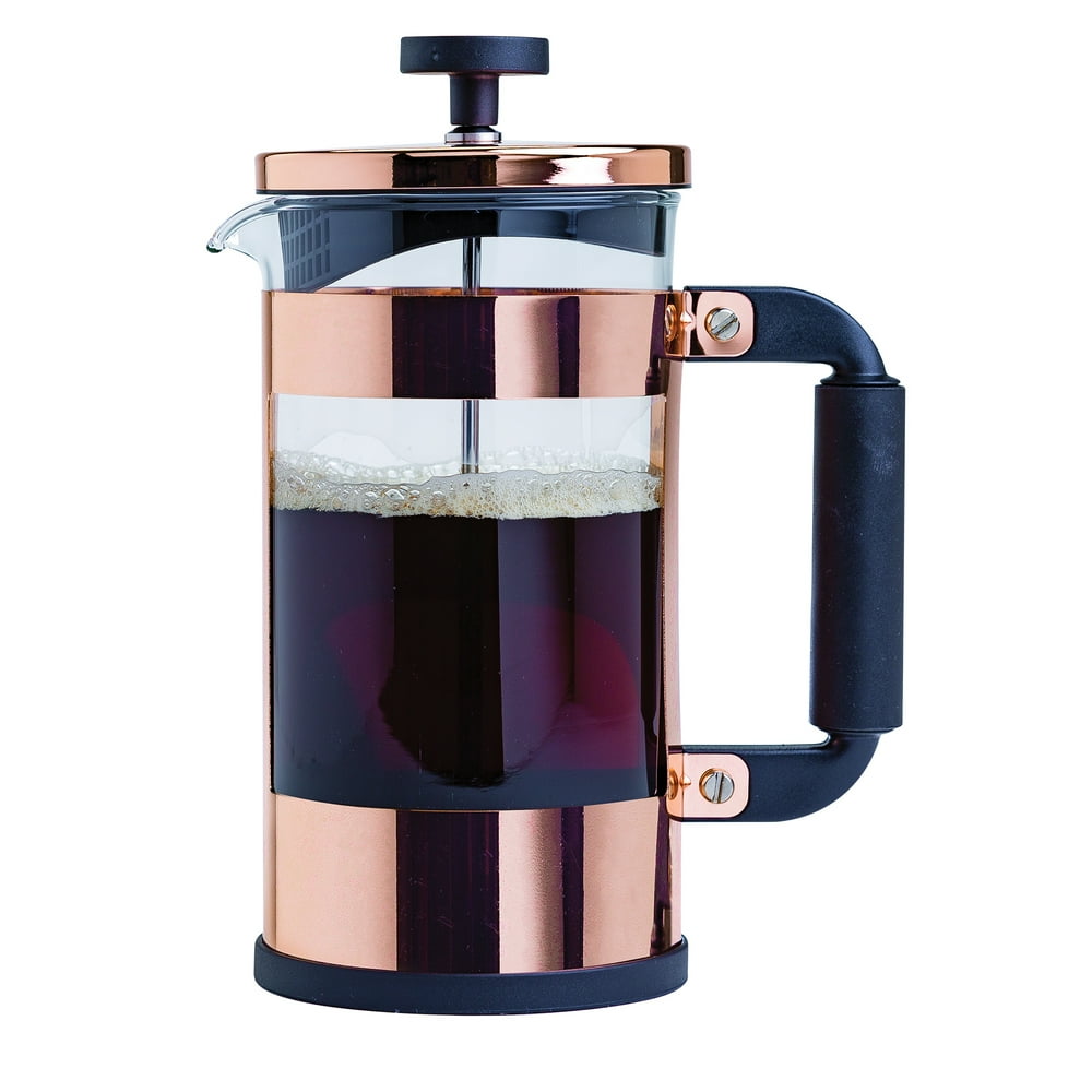 Primula Melrose Borosilicate Glass 8 Cup Coffee Press, Copper Walmart