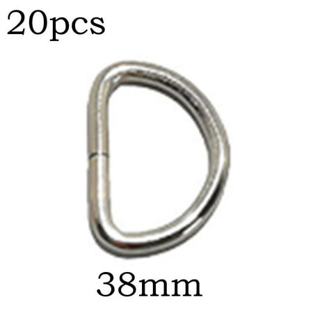 

Silver black gold D-ring connection alloy metal shoe bag buckle DIY silver