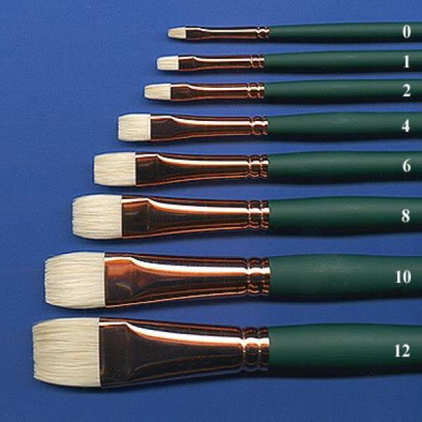 1271T.14 Grumbacher Gainsborough Filbert Oil and Acrylic Brush Hog Bristle Size 14 