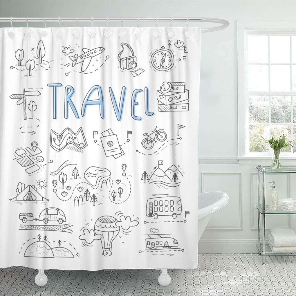 Suttom Plane Map Travel Camping In Doodle Great Sketch Drawn Shower Curtain 66x72 Inch Walmartcom Walmartcom Suttom Plane Map Travel Camping In Doodle Great Sketch Drawn Shower Curtain 66x72 Inch Walmartcom Walmartcom