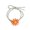 Yellow Orange, variant on opvise Hair Ring Washable Eye-catching Resin 3D Flower Elastic Hair Ties Yellow Orange