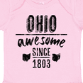 thumbnail image 4 of Inktastic Ohio Awesome Since 1803 Boys or Girls Baby Bodysuit, 4 of 5