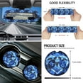 thumbnail image 6 of Yuyamidu Sea Turtle Car Seat Covers Full Set of 16 Blue Hibiscus Car Windshield Sun Shade Gear Shift Cover Hand Brake Cover Steering Wheel Cover Seat Belt Pads Rearview Mirror Cover Cup Mat Keychain, 6 of 7