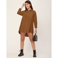 thumbnail image 2 of Moomaya Classic Solid Cotton Shirt Dress - Long Sleeves, Everyday Casual Wear, 2 of 9