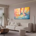 thumbnail image 3 of Abstract Art Modern Decorative Painting Feet Framed Canvas Poster Bedroom Decor Sports Landscape Office Room Decor Gift,Frame-style,08x12inch(20x30cm), 3 of 8