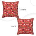 thumbnail image 3 of Square Decorative Throw Pillow Covers with Core, Christmas Cartoon Deer Stocking Throw Pillows for Couch Sofa Bed Home Decor, 20"x20", 3 of 9