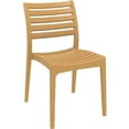 thumbnail image 1 of Siesta ISP009-TEA Ares Chaise de Salle à Manger d'Extérieur Brun Teck - Ensemble de 2, 1 of 8
