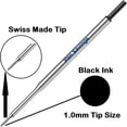 thumbnail image 3 of Pen Savings Ballpoint Pen Refills, Medium Point, Black, 5 Count, 3 of 4