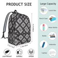 thumbnail image 5 of Vintage Style Bohemian Backpack Unisex, Spacious Boho Bookbag with Front Pocket, Durable Daypack for College, High School, Work, Travel, Vacation, Excellent Gift Choice, 5 of 5
