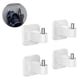 thumbnail image 2 of De Plástico No Perforado Que No Deja Marcas Gancho Adhesivo Desmontable Gancho Para Colgar Abrigo De Pared Y Sombrero Gancho Para Auriculares Con Pegatinas Para Cocina Baño Oficina4 Piezas Moyic HA017892-00, 2 of 7
