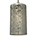 thumbnail image 2 of Meyda Tiffany 126758 Deco 1 Light 5" Wide Hand-Crafted Pendant - Chrome, 2 of 2