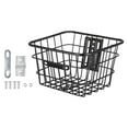 thumbnail image 3 of Cesta de almacenamiento para bicicletas, alambre de Metal sin cubierta, marco reforzado, contenedor de carga negro duradero, 3 of 9