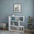 thumbnail image 3 of Ada Home Decor Beethoven 3 Tier Open Shelf Modern Bookcase, White, 3 of 7