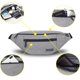 thumbnail image 3 of Riñonera para hombre y mujer, bolso de cadera grande para exteriores, bolso para teléfono móvil, cinturón deportivo para dinero., 3 of 5