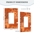 thumbnail image 5 of ZICANCN Outlet Covers Wall Plate, Orange Leopard Stripe Floral Light Switch Cover Decorative, Duplex Toggle Combo 1-Gang, 5 of 9
