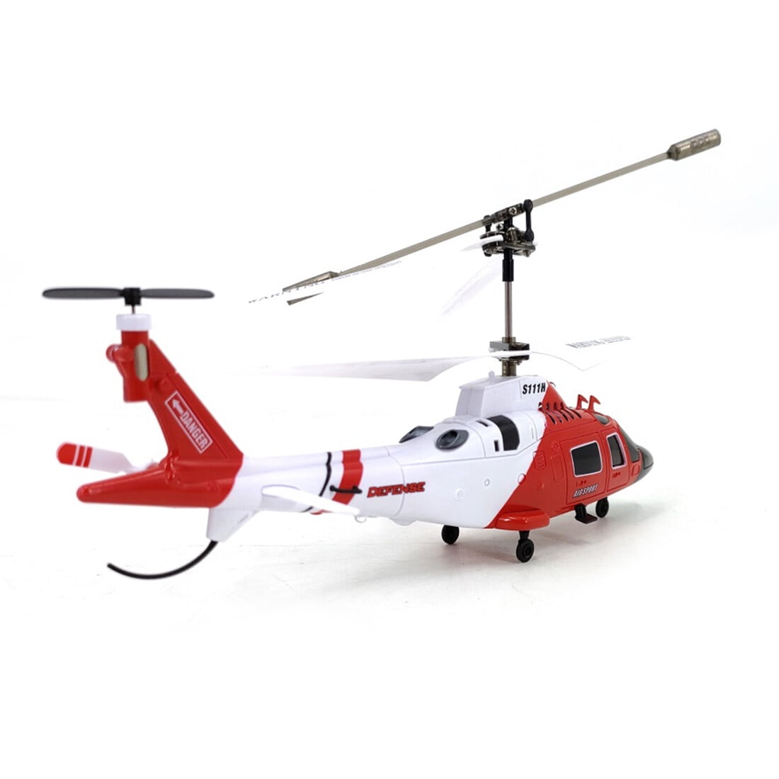 S111H RC Helicopter Model with Gyro Stabilizer, 2.4GHz 3CH Dual-Prop Airplane with Obstacle Avoidance & Night Lights, RTFAircraft for RC Hobbyists