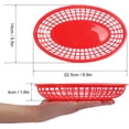 thumbnail image 2 of Plastic Bread Baskets,Bexikou 12 Pack Oval Fast Food Baskets, Plastic Food Serving Baskets for Parties, Carnivals, Fairs, and Picnic,Plastic Storage Basket Bins for Home, Office, School, 2 of 7