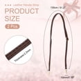 thumbnail image 2 of Uxcell Leather Purse Handle Strap 2 Pcs 51.2 inch Adjustable Length Handbag Strap Replacement DIY Dark Brown, 2 of 7